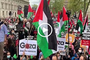 بالفيديو..مظاهرات حاشدة في لندن تضامناً مع الشعب الفلسطيني