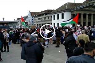 بالفيديو...مظاهرة حاشدة في سويسرا تضامناً مع الشعب الفلسطيني