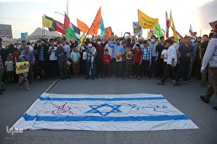 مسيرة سيّارة في قم المقدسة تضامناً مع الشعب الفلسطيني