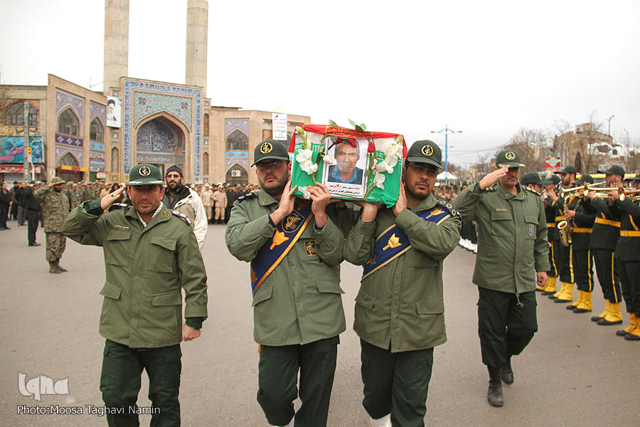 تشییع پیکر شهید مصطفی کفایی