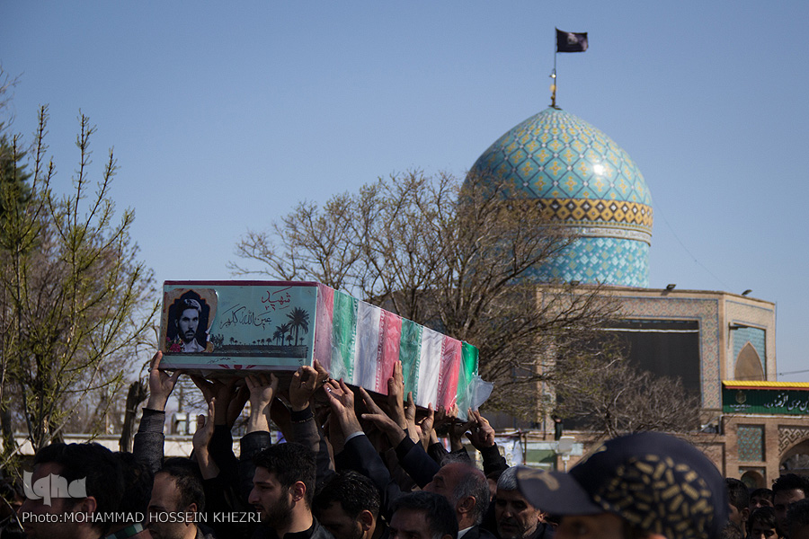 گزارش تصویری / تشییع پیکرهای مطهر ۳شهید دفاع مقدس