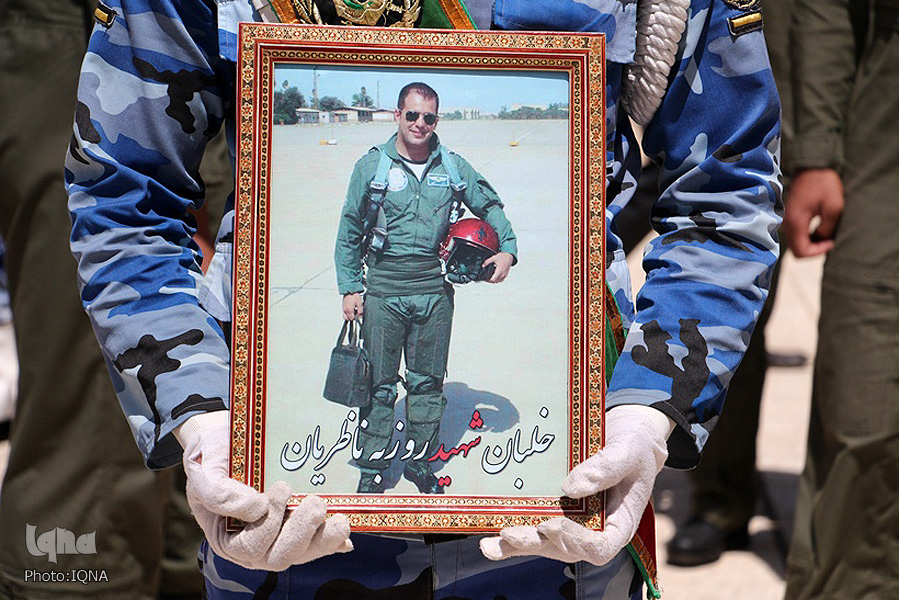 تشییع پیکر شهید خلبان روزبه ناظریان‎