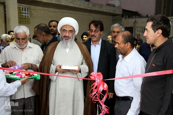 افتتاح ساختمان تازه تأسیس مسجد صاحب الزمان (عج) کوی بهمنی با حضور آیت الله صفایی بوشهری