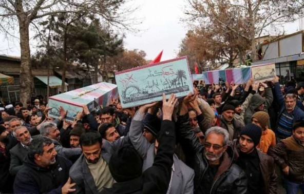 گزارش تصویری تشییع پیکر 8 شهید گلگون کفن دفاع مقدس در بجنورد