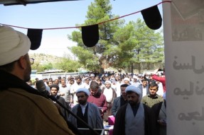 تجمع طلاب حوزه علمیه یاسوج در حمایت از مردم میانمار