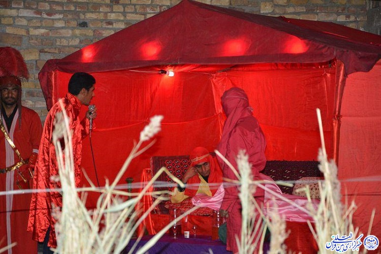 آیین خیمه‌سوزانی و شام‌غریبان در اسفدن