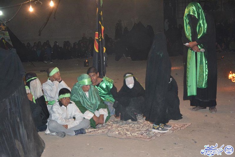 آیین خیمه‌سوزانی و شام‌غریبان در اسفدن