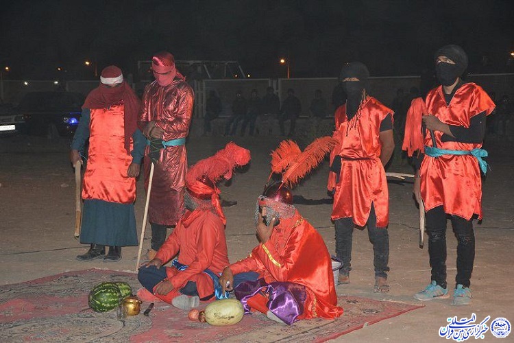 آیین خیمه‌سوزانی و شام‌غریبان در اسفدن