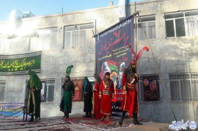 اجرای تعزیه توسط گروه هنری حضرت عباس(ع)