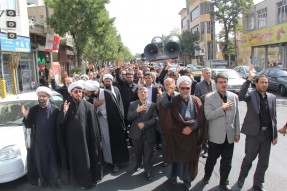 برگزاری دسته عزاداری دانشگاهیان علوم پزشکی زنجان