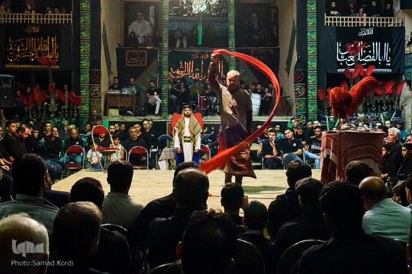 مراسم تعزیه‌خوانی در حسینیه اعظم برغان/ البرز