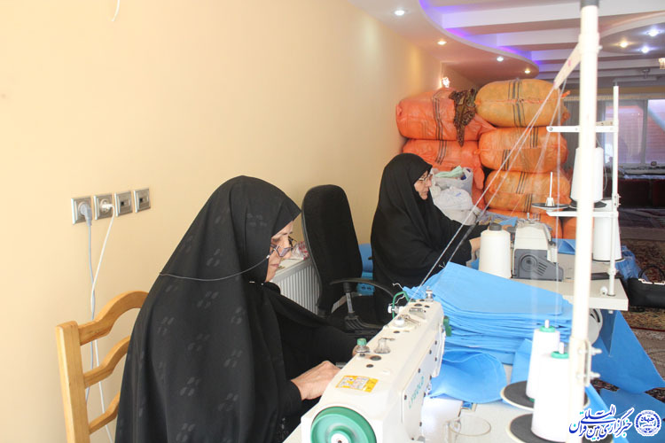 آماده&zwnj;سازی پنج هزار بالشت برای موکب&zwnj;های اربعین حسینی