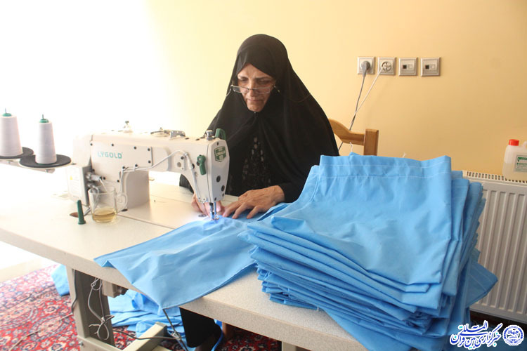 آماده&zwnj;سازی پنج هزار بالشت برای موکب&zwnj;های اربعین حسینی