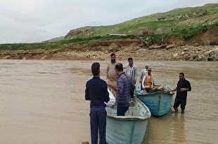 خدمات جهادگران شیرازی در مناطق سیل‌زده
