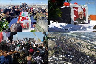 پیکر شهید ابومهدی المهندس وارد بصره شد+ فیلم و عکس