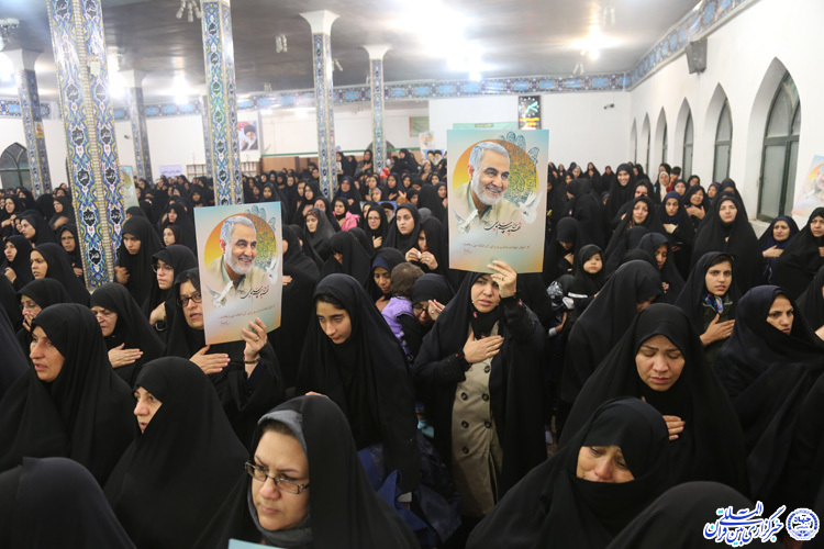 مراسم بزرگداشت سردار سلیمانی در امامزادگان باقریه بیرجند