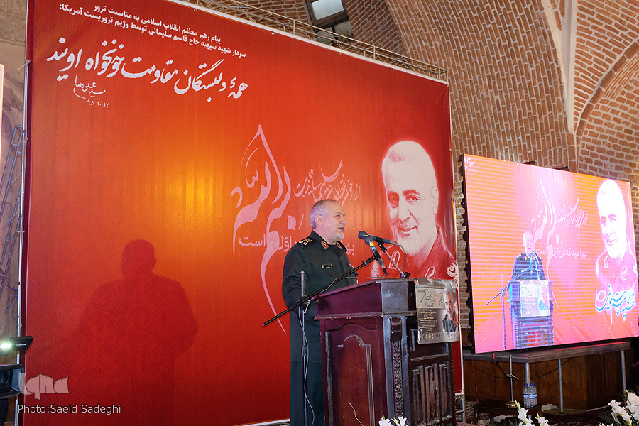 بزرگداشت سپهبد شهید حاج قاسم سلیمانی در تبریز