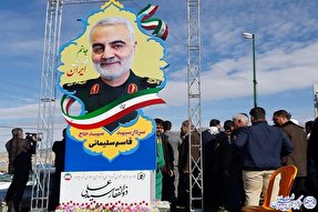 تمثال سردار سلیمانی در ایلام رونمایی شد