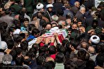 تشییع پیکر طلبه شهید همدانی