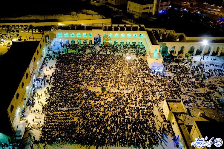 شب بیست و سوم رمضان در امامزادگان باقریه(ع) بیرجند