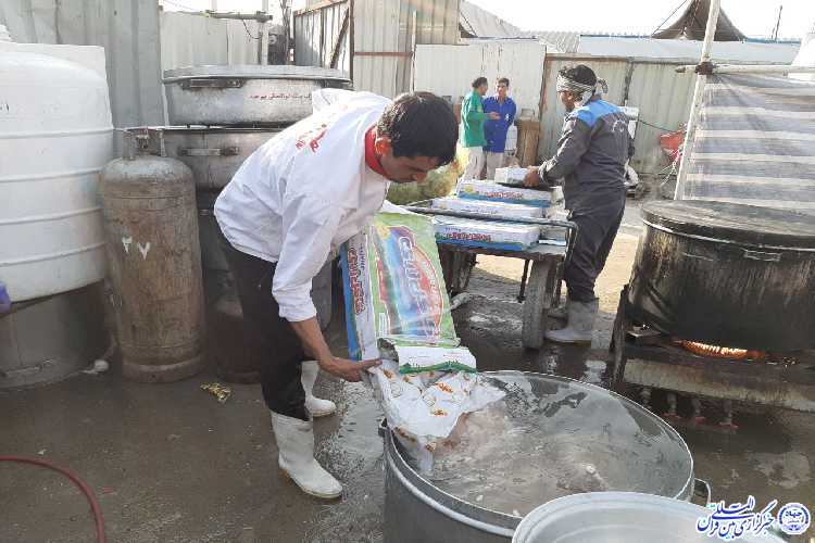 خدمت&zwnj;رسانی هیات ابوالفضلی بیرجند به زائران اربعین