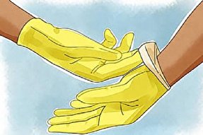 فیلم | نحوه صحیح پوشیدن و درآوردن دستکش