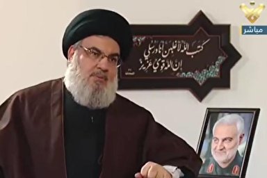 فیلم | نصرالله از ارتباط عمیق دل‌های حاج قاسم و ابومهدی می‌گوید