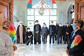 عکس | غبارروبی امامزاده سید ابراهیم(ع) زنجان