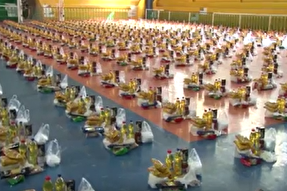 فیلم | توزیع ۱۵ هزار و ۳۰۰ سبد کمک مؤمنانه در بهشهر