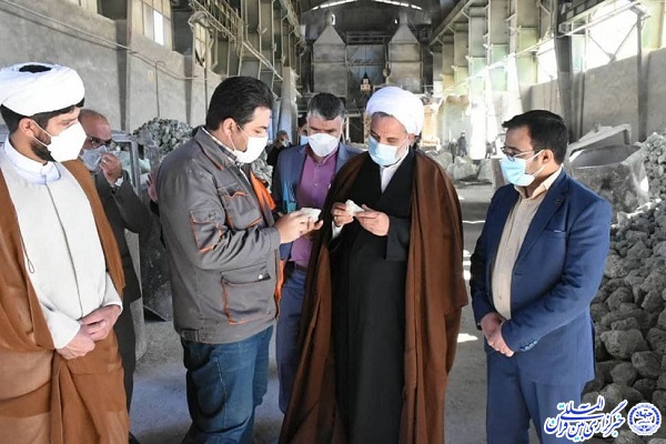 بازدید رئیس دادگستری خراسان&zwnj;جنوبی از کارخانه