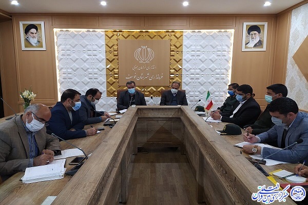 جلسه برنامه&zwnj;ریزی برای اولین سفر استاندار به شهرستان خوسف خطاب به فرماندار و مسئولان این شهرستان