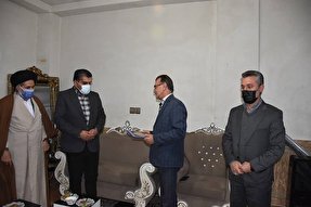دیدار بازرس کل کهگیلویه‌وبویراحمد با خانواده شهید آشوغ