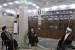 آیت‌الله جزایری از حوزه علمیه آیت‌الله العظمی انصاری بازدید کرد
