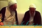 فیلم | دیدار علامه حسن‌زاده آملی با آیت‌الله تألهی همدانی