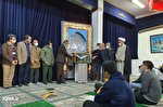 عکس | آیین رونمایی از قرآن کتابت شده دانش‌آموزان یزدی