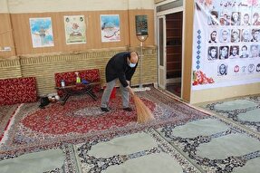 عکس| تکریم و غبارروبی مساجد آذربایجان‌غربی