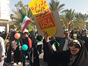 راهپیمایی مراسم ۲۲ بهمن در بوشهر + فیلم و عکس