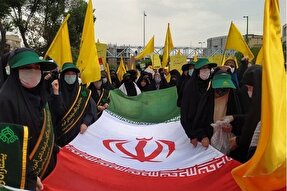 مراسم راهپیمایی روز قدس در کرمانشاه برگزار شد