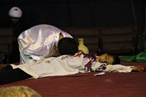 عکس | اجرای مجلس تعزیه شهادت طفلان مسلم(ع) در ده‌زیار