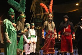 عکس | تعزیه‌خوانان اصفهانی در نهمین سوگواره ملی تعزیه ده‌زیار