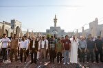 عکس | نماز عید قربان در حرم مطهر رضوی