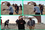 بازدید امام‌جمعه بخش بهاران از روند تکمیل المان شهدای گمنام