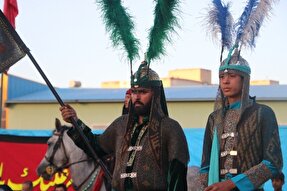 عکس | مجلس تعزیه شهادت حر‌ بن‌ یزید ریاحی در کرمان