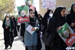 عکس | تجمع دانشجویان قزوینی در محکومیت حادثه شاهچراغ(ع)