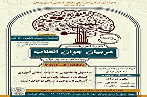 برگزاری دوره آموزشی مربیان جوان انقلاب ویژه طلاب و مربیان قرآنی در زنجان
