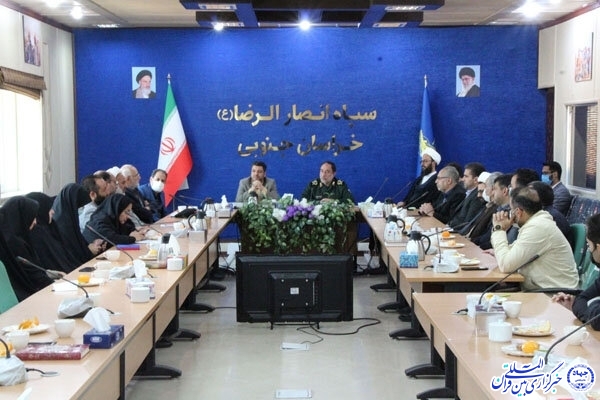 دیدار  اصحاب فرهنگی با فرمانده سپاه انصارالرضا(ع) خراسان‌جنوبی