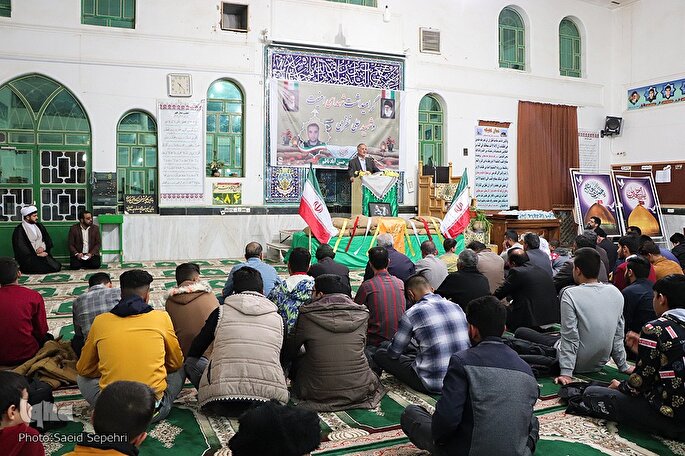 یاد‌بود شهدای شاهچراغ(ع) در مسجد جامع حسین‌آباد ناظم