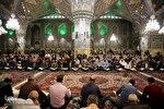 عکس | جزء‌خوانی قرآن کریم در حرم امام رضا(ع)