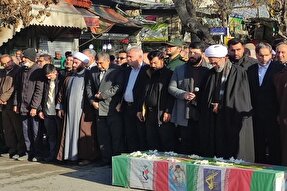 تشییع پیکر شهید جانباز ۷۰ درصد در بجنورد
