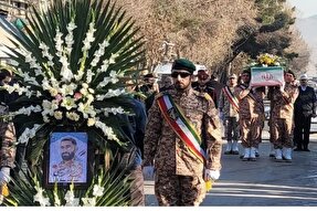 پیکر پاک شهید «سیدمرتضی حسینی» در بجنورد تشييع شد